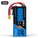 DXF 6S 23.1V 40000mAh 15C Soft Case LiPo Battery with 8AWG Wire for Toy Cars, Boats, UAVs & Drones (1-6 Pack)