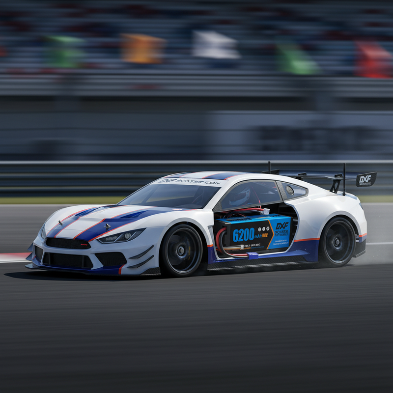 DXF 3S LiPo Battery 11.1V 6200mAh 80C Hardcase with EC5- Premium Power for RC Cars & Drones