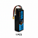 DXF 4S 14.8V 4200mAh 100C Graphene Soft Case LiPo Battery with XT60 Plug for Drones, Airplanes, Boats & RC Cars (2, 4, 6 Pack Available)