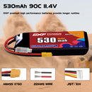 DXF 530mAh 3S 90C 11.4V Lipo Battery Pack for FPV LiPo Battery