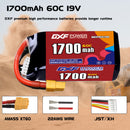 DXF LiPo Battery 5S HV 19.0V 1700mAh 60C with PH2.0 / JST / XT30 / SM / XT60 / EC5 / XT90 for FPV Drone Whoop Micro Racing
