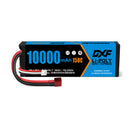 DXF 2S 7.6V 10000mAh 150C Blue Version Hardcase LiPo Battery with Deans T-Plug for 1/8 RC Cars, Boats, Trucks (1-6 Pack Available)