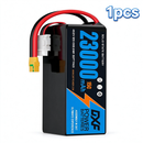 DXF SEMI-SOLID 12S 46.2V 23000mAh 15C Soft Case LiPo Battery with 8AWG Wire for Toy Cars, Boats, UAVs & Drones (1-6 Pack)