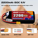DXF 2200mAh 3S 150C 11.1V Lipo Battery Pack for FPV LiPo Battery