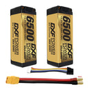 DXF LiPo Battery 4S HV 15.2V 6500mAh 140C Graphene Gold Version with 5mm Bullet / EC5 / T / TRX / XT60 / XT90 / XT150 / Q8s Plug for RC 1/8 1/5 Scale Car Buggy Truggy Racing