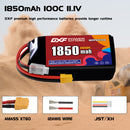 DXF 1850mAh 3S 100C 11.1V Lipo Battery Pack for FPV LiPo Battery