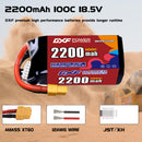 DXF 2200mAh 5S 100C 18.5V Lipo Battery Pack for FPV LiPo Battery