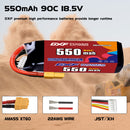 DXF 550mAh 5S 90C 18.5V Lipo Battery Pack for FPV LiPo Battery