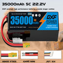 (CN)DXF 6S Lipo Battery 22.2V 10C 35000mAh Soft Case Battery  for Drone UAV FPV Car Truck Tank RC Buggy Truggy Racing Hobby