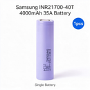 Samsung INR21700-40T 4000mAh 35A Li-ion Battery for Power Tools, E-Bikes & DIY Battery Packs (1-100 PCS)