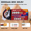DXF 3000mAh 6S 120C 22.2V Lipo Battery Pack for FPV LiPo Battery