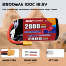 DXF 2800mAh 5S 100C 18.5V Lipo Battery Pack for FPV LiPo Battery