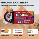 DXF 1850mAh 6S 100C 22.2V Lipo Battery Pack for FPV LiPo Battery
