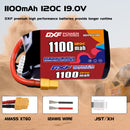 DXF 1100mAh 5S 120C 19.0V Lipo Battery Pack for FPV LiPo Battery