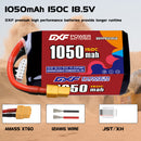 DXF 1050mAh 5S 150C 18.5V Lipo Battery Pack for FPV LiPo Battery