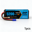 DXF 3S LiPo 배터리 11.1V 5200mAh 80C 하드케이스 (RC 1/8 1/10 버기 트럭 자동차 오프로드 드론용 EC5 플러그 포함)