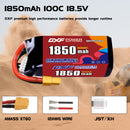 DXF 1850mAh 5S 100C 18.5V Lipo Battery Pack for FPV LiPo Battery