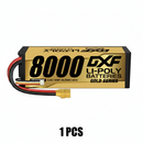 DXF Gold Version 3S HV 11.4V 8000mAh 140C Graphene Hardcase LiPo Battery with XT90 & 10AWG Wire (1-6 Pack)