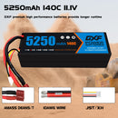 (IT)DXF 3S 5250 mAh 11.1V 140C Batteria Lipo ad Alta Capacità Hardcase con Deans/T Spina per 1:8 Scala RC Auto, Multi-Rotore RC Aeroplano, RC Elicottero, RC Barca