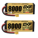 DXF LiPo Battery 4S HV 15.2V 8000mAh 140C Graphene Softcase with EC5 / T / TRX / XT60 / XT90 / XT150 / Q8s Plug for RC 1/8 1/10 Buggy Truck Car Off-Road Drone