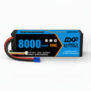 DXF 3S Lipo Battery 11.4V 8000mAh 130C BLUE Version Graphene Hardcase with EC5 Plug for RC 1/8 1/10 Buggy Truck Car Off-Road (1-6 Pack)