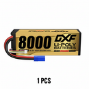 DXF 4S 15.2V 8000mAh 140C Graphene Hardcase LiPo Battery with EC5 Plug for 1/8 RC Cars, Trucks, Buggies & Boats (1-6 Pack Available)