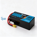 DXF 6S 22.2V 66000mAh 5C Soft Case LiPo Battery with 8AWG Wire for Toy Cars, Boats, UAVs & Drones (1-6 Pack)