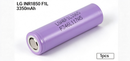 LG F1L INR18650-F1L 3350mAh 4.88A Li-ion Battery for Flashlights, E-Bikes & DIY Battery Packs (1-100 PCS)