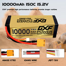 (CN)DXF Lipo Battery 4S 15.2V 10000MAH 150C  lipo Hardcase with  DEANS/T Plug for Rc 1/8 1/10 Buggy Truck Car Off-Road Drone
