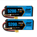 DXF LiPo Battery 3S 11.1V 5200mAh 80C Graphene Softcase with EC5 / T / TRX / XT60 / XT90 / XT150 / Q8s Plug for RC 1/8 1/10 Buggy Truck Car Off-Road Drone