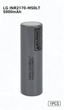 LG M50LT INR21700M50LT 5000mAh 14A Li-ion Battery for E-Bikes, Flashlights & DIY Battery Packs (1-100 PCS)
