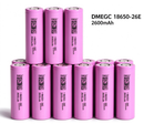 DMEGC INR18650-26E 2600mAh 8A Li-ion Battery for Flashlights, E-Bikes & DIY Battery Packs (1-100 PCS)