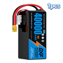 DXF SEMI-SOLID 14S 51.8V 40000mAh 10C Soft Case LiPo Battery with 8AWG Wire for Toy Cars, Boats, UAVs & Drones (1-6 Pack)