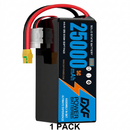 DXF SEMI-SOLID 14S 51.8V 25000mAh 5C Soft Case LiPo Battery with 8AWG Wire for Toy Cars, Boats, UAVs & Drones (1-6 Pack)