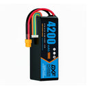 DXF Lipo Battery 6S 22.2V 4200mAh 100C GoldSeries Graphene Softcase with EC5 / T / TRX / XT60 / XT90 / XT150 / Q8s Plug for RC 1/8 1/10 Buggy Truck Car Off-Road Drone