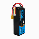DXF Lipo Battery 4S 14.8V 5200mAh 80C Graphene Softcase with EC5 / T / TRX / XT60 / XT90 / XT150 / Q8s Plug for RC 1/8 1/10 Buggy Truck Car Off-Road Drone