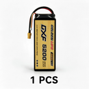 DXF 3S 11.1V 5200mAh 100C Gold Version Graphene LiPo Soft Case Battery with 10AWG XT60 Plug for 1/8 1/10 RC Car Buggy Truck Boat Drone (1-6 Pack Available)
