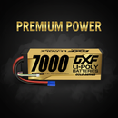 DXF Lipo Battery EC5 PLUG 4S 14.8V 7000mAh 100C/200C HardCase Lipo Battery for RC HPI HSP 1/8 1/10 Buggy RC Car Truck