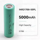 EVE INR21700-50PL 5000mAh 125A Li-ion Battery for Power Tools, E-Bikes & DIY Battery Packs (1-100 PCS)