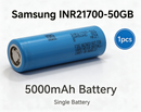 Samsung INR21700-50GB 5000mAh 15A Li-ion Battery for E-Bikes, Flashlights & DIY Battery Packs (1-100 PCS)