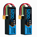 DXF Lipo Battery 6S 22.2V 5200mAh 80C Graphene Softcase with EC5 / T / TRX / XT60 / XT90 / XT150 / Q8s Plug for RC 1/8 1/10 Buggy Truck Car Off-Road Drone