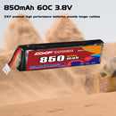 DXF 850mAh 1S 60C 3.8V Lipo Battery Pack for FPV LiPo Battery
