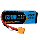 (PL)DXF Lipo Battery 3S 11.1V 6200MAH 80C  lipo Hardcase XT90 Plug for Rc 1/8 1/10 Buggy Truck Car Off-Road Drone
