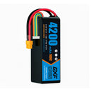 DXF Lipo Battery 6S 22.2V 4200MAH 100C  lipo SoftCase xt60 Plug for Rc 1/8 1/10 Buggy Truck Car Off-Road Drone