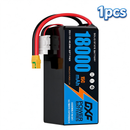 DXF 6S 23.1V 18000mAh 15C Soft Case LiPo Battery with 8AWG Wire for Toy Cars, Boats, UAVs & Drones (1-6 Pack)