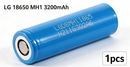 LG MH1 INR18650-MH1 3200mAh 10A Li-ion Battery for E-Bikes, Flashlights & DIY Battery Packs (1-100 PCS)