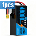 DXF 6S 22.2V 46000mAh 5C Soft Case LiPo Battery with 8AWG Wire for Toy Cars, Boats, UAVs & Drones (1-6 Pack)