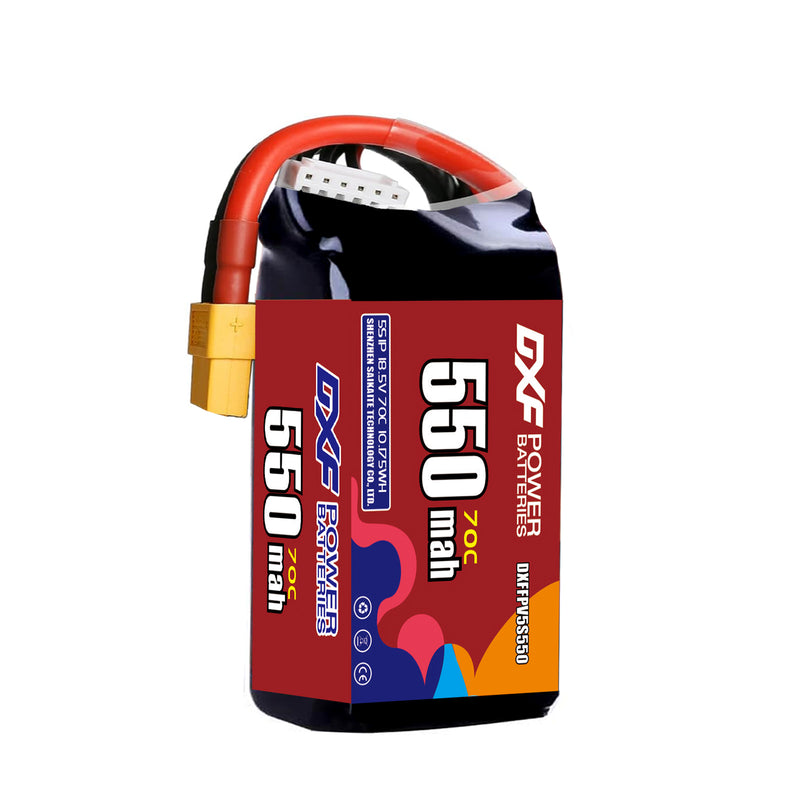 DXF 550mAh 5S 70C 18.5V Lipo Battery Pack for FPV LiPo Battery