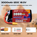 DXF 3000mAh 5S 120C 18.5V Lipo Battery Pack for FPV LiPo Battery