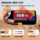 DXF 550mAh 3S 80C 11.1V Lipo Battery Pack for FPV LiPo Battery